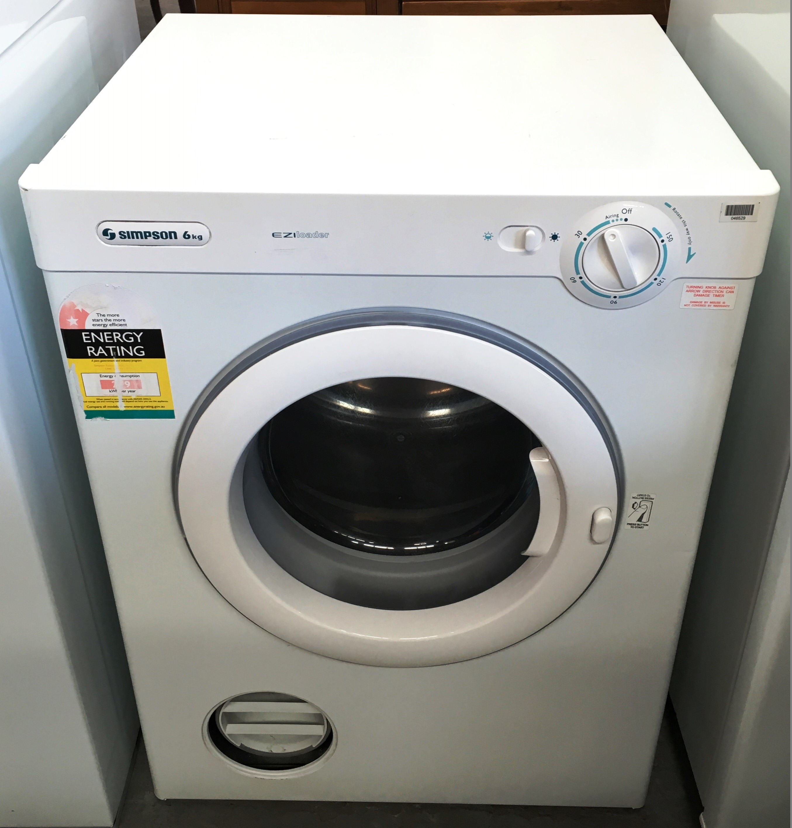 Simpson 6Kg Clothes Dryer Lot 984716 ALLBIDS