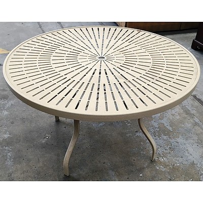 Circular Metal Outdoor Table