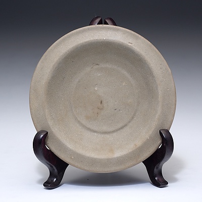 Chinese Celadon Dish Probably Longquan Kilns, Yuan to Ming Dynasty
