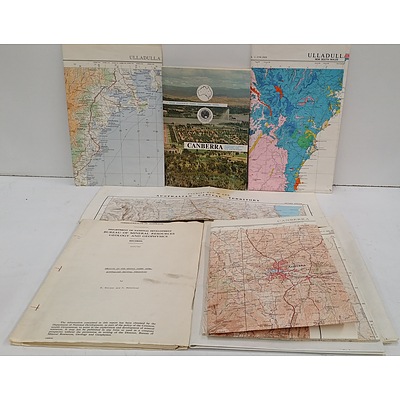 Vintage Books and Maps of The Canberra Region and South East Australia