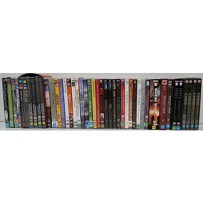 DVD's of Movies, Music and Television Series - Lot of 100