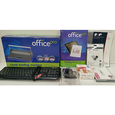 Office Stationery and Multimedia Components - Lot of Eight