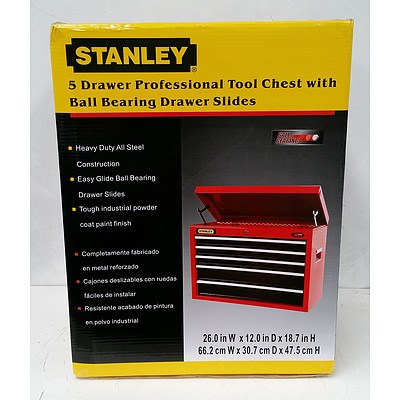 Stanley 5 Drawer Tool Chest - Brand New