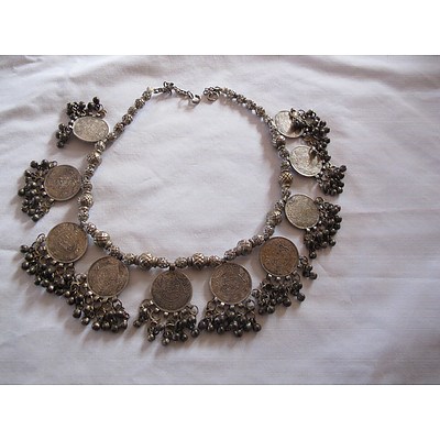 Silver Coin Necklace