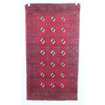 Hand Knotted Wool Bokhara Rug