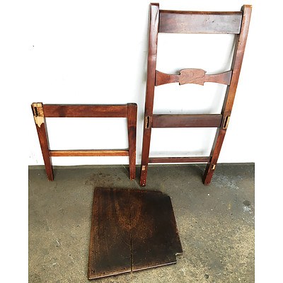 19th Century Mahogany Carver Chair with Pieces for Matching Dining Chair
