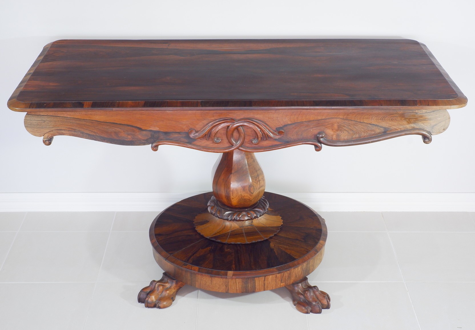 'Early Victorian Brazilian Rosewood Sofa Table Circa 1840'