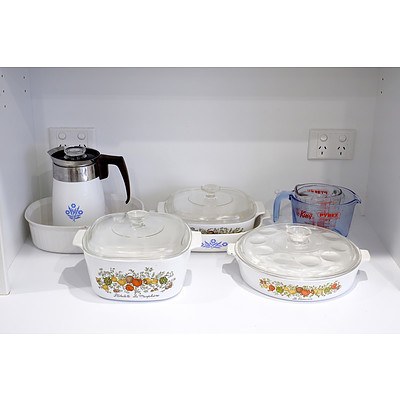 Group of Pyrex and Corning Ware