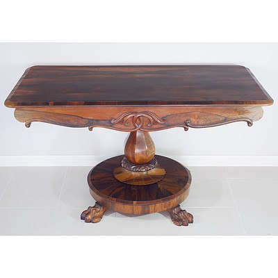 Early Victorian Brazilian Rosewood Sofa Table Circa 1840