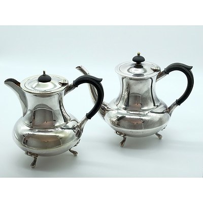 Two Paramount Silver Plate Coffee Pots