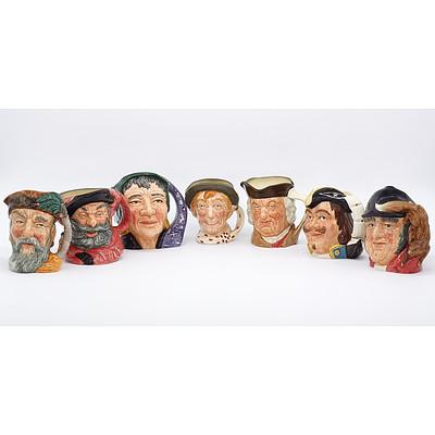 Collection of Seven Royal Doulton Toby Jugs