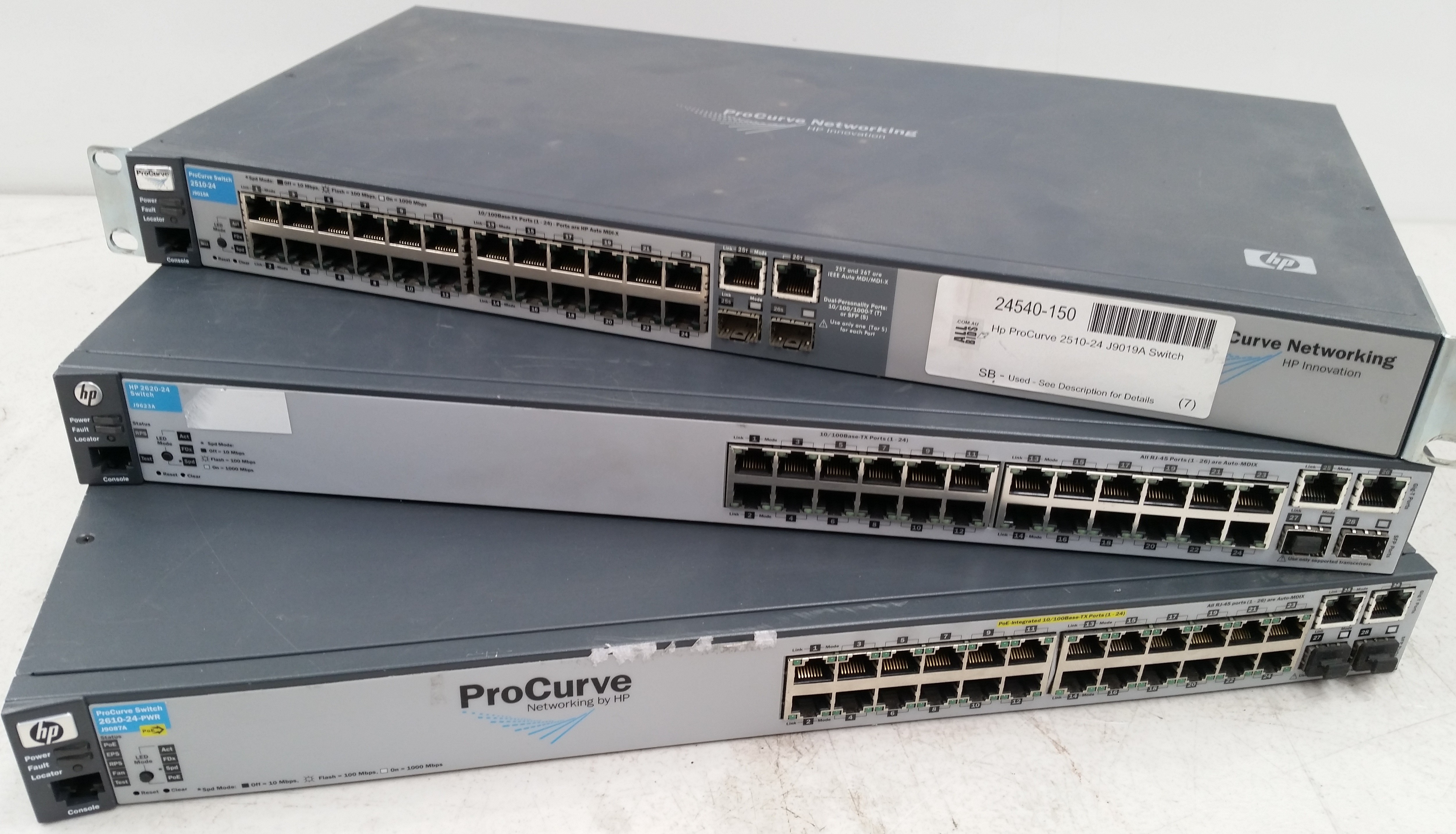 Hp ProCurve Switches Lot of 10 Lot 996786 ALLBIDS