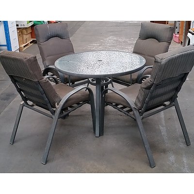 Five Piece Outdoor Dining Setting