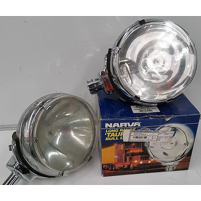 Narva Taurus Bull Lamp 8 Inch(220mm) Long Range Driving Lights - Lot of Two