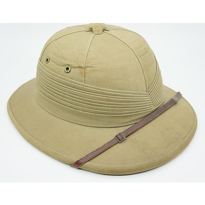 Vintage Indian Pith Helmet Made for Myer