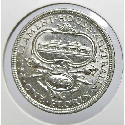 Australian Sterling Silver Canberra Florin 1927