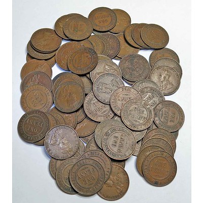 Collection of Australian Pennies King George V (1911-1936)