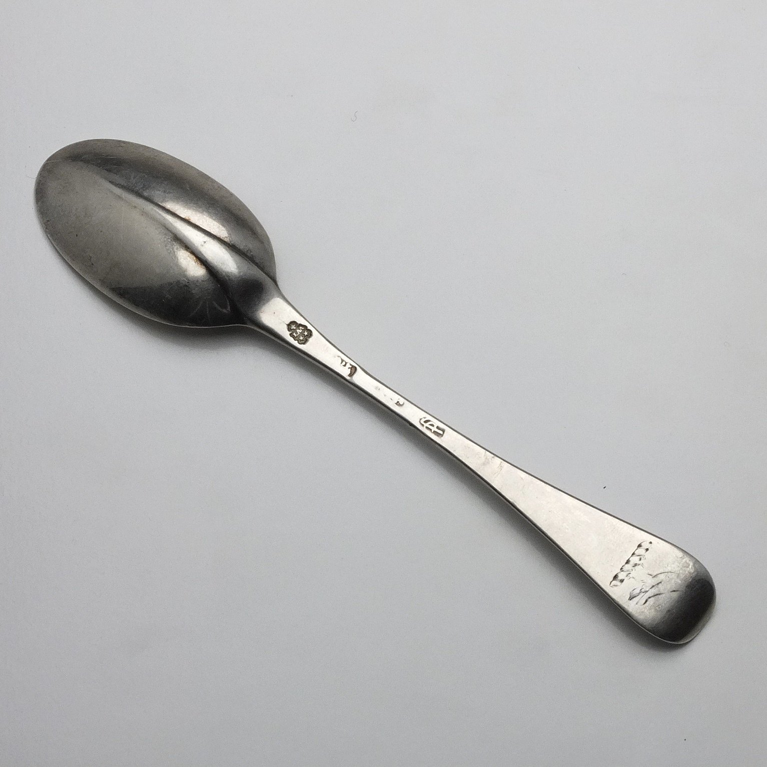 'George I Crested Sterling Silver Spoon David Willaume London 1714'