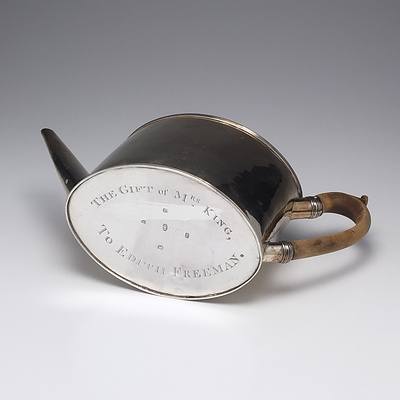 George III Sterling Silver Teapot Henry Chawner London 1790