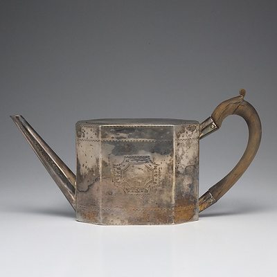 George III Sterling Silver Teapot William Sumner I London 1788