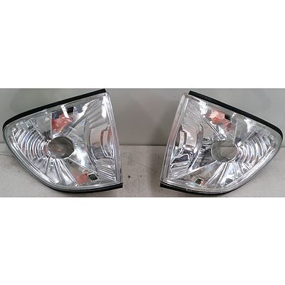 BMW 3 Series (E36) Left & Right Front Clear Indicator Lenses -2 Pair