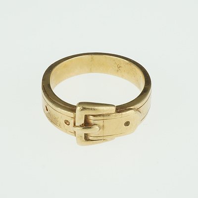 14ct Yellow Gold 'Belt' Ring Circa 1935