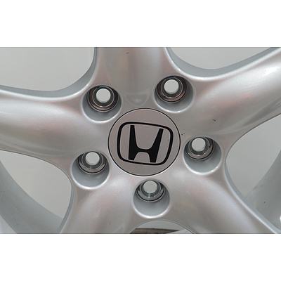 Set Of Four Honda 16 Inch Alloy Wheels With Tyres