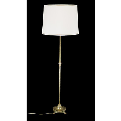 Vintage Brass and Onyx Standard Lamp