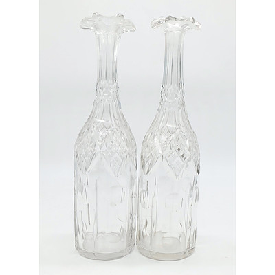 Two Cut Crystal Decanters