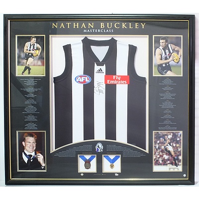 Official AFL Memorabilia Nathan Buckley Masterclass Signed Jersey