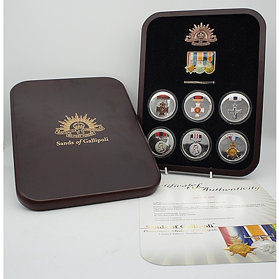 Prominent Medals of Gallipoli Commemorative Set – Set of Six