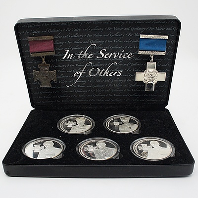 In the Service of Others: For Valour and Gallantry - Commemorative Medallions for Victoria Cross Set