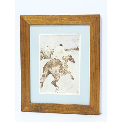 Offset Print of The Jockey by Toulouse Lautrec