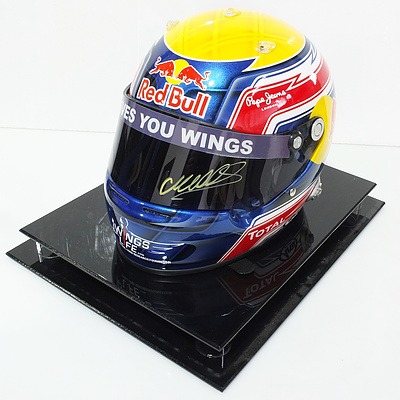 Red Bull Formula 1 Helmet Signed by Mark Webber