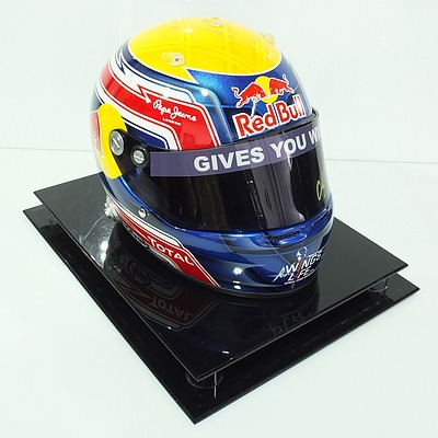 Red Bull Formula 1 Helmet Signed by Mark Webber