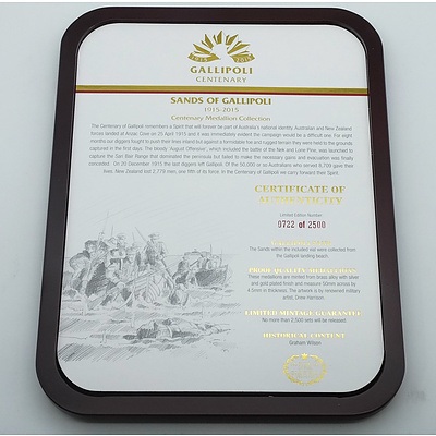 Limited Edition 2005 Centenary Medal Collection Sands of Gallipoli