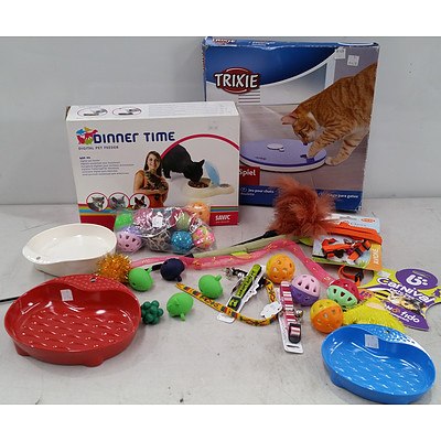 Brand New Cat Toys, Bowls & Litter Liners - RRP Over $500