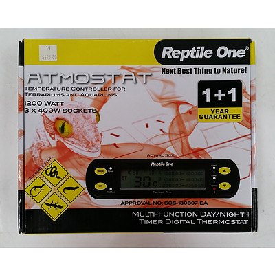 Reptile One Thermostat and Lot of 8 Light Globs - Brand New - RRP $400
