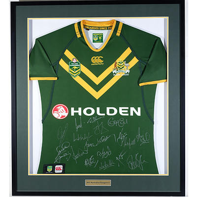 Signed Australian Rugby League Team Holden Jersey