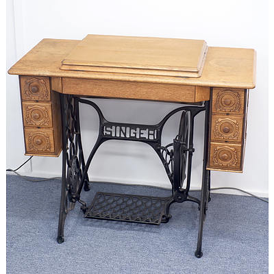 Singer Treadle Sewing Cabinet