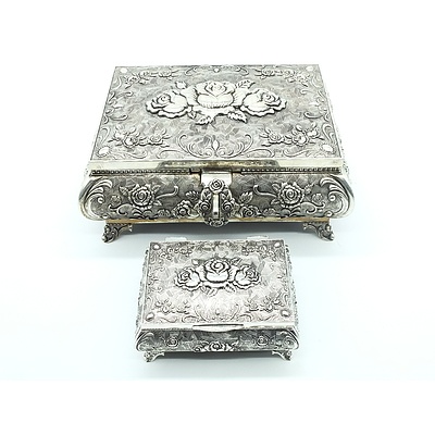 Two Decorative Jewellery Boxes