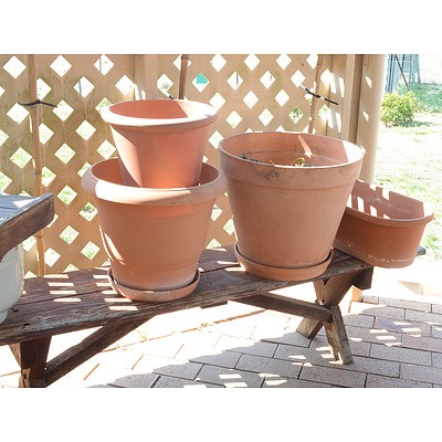 Selection of Outdoor Benches and Garden Pots