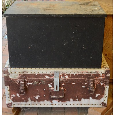 Firewood Box and Steamer Trunk