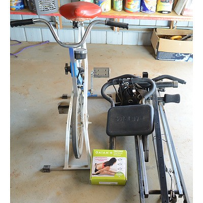 Exercise Bike, Total Gym and Tricord Resistance Trainer