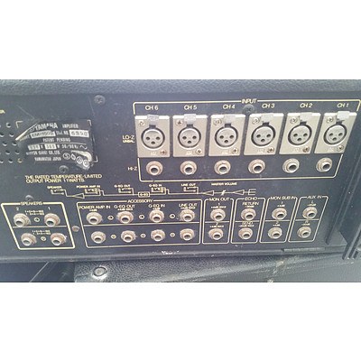 Yamaha 150 II Intergrated Mixer with 2x 100w Loud Speakers