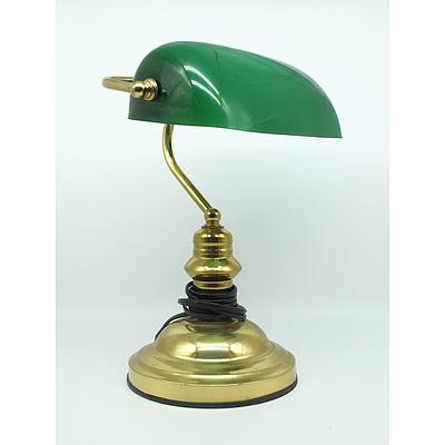 Modern Bankers Table Lamp