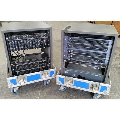 Allen & Heath GL3300 40 Channel Dual Function Audio Mixing Console with Rack Units and Road Cases