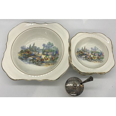 Lancaster and Sandland Dishes and Alfred Meakin Lidded Dish and Serving Plate