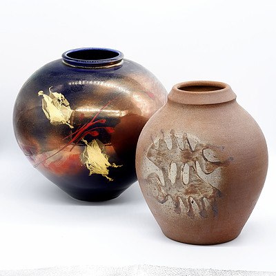 Two Studio Pottery Vases, Both Signed