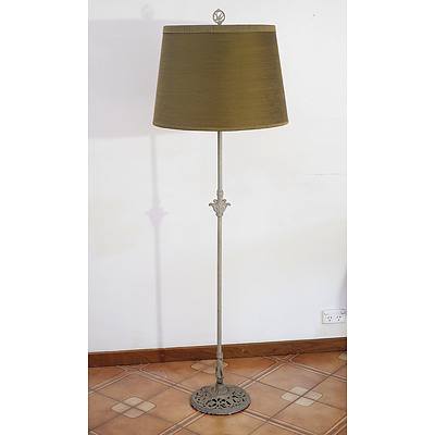 Vintage Cast Metal Standard Lamp, Early to Mid 20th Century